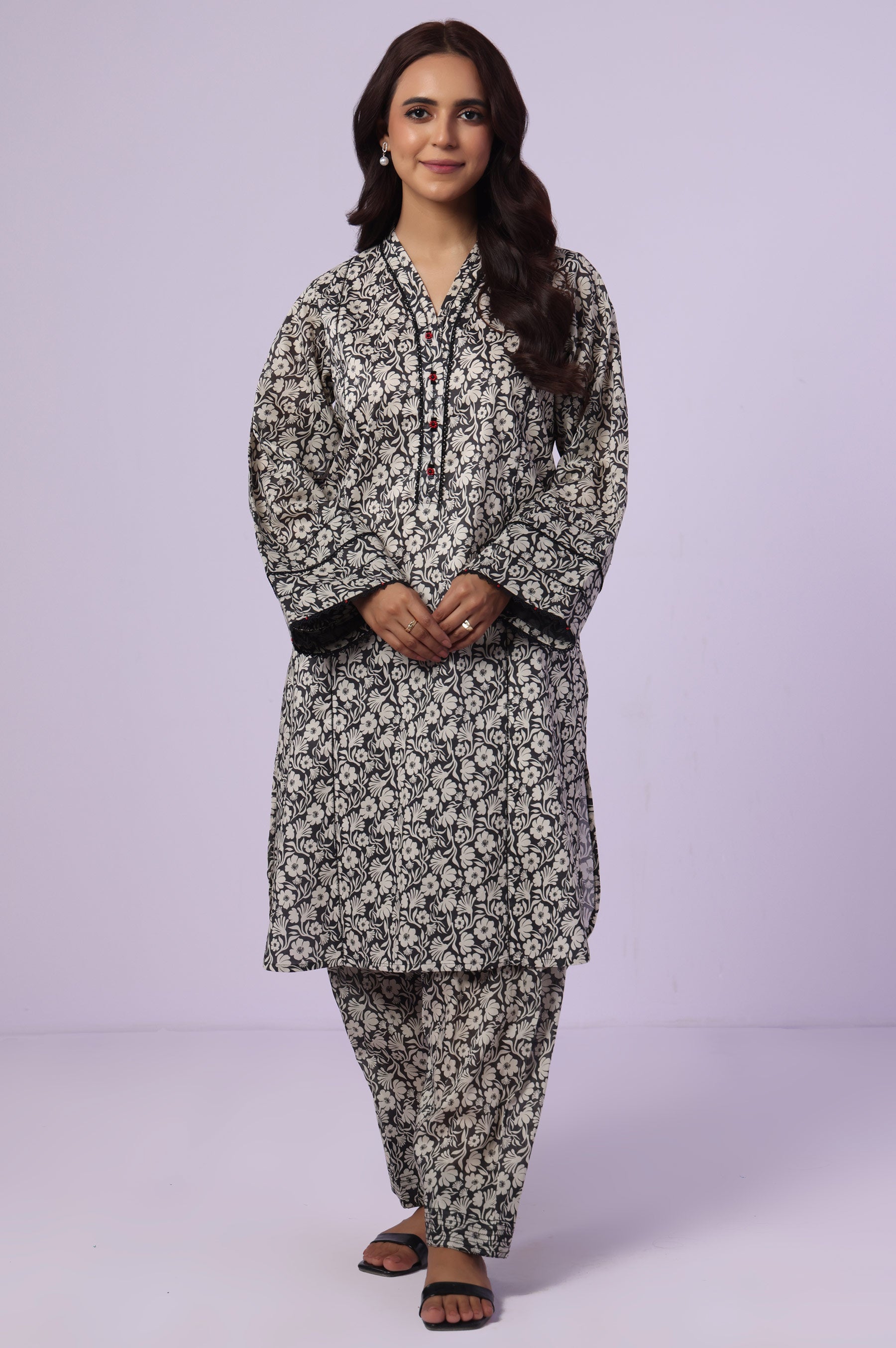 Stitched 2 Piece Printed Lawn Suit